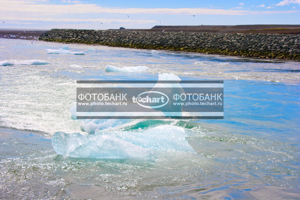 Исландия. Ледник. Озеро / Природа / реки и озера