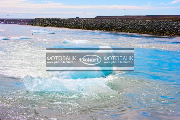 Исландия. Ледник. Озеро / Природа / реки и озера