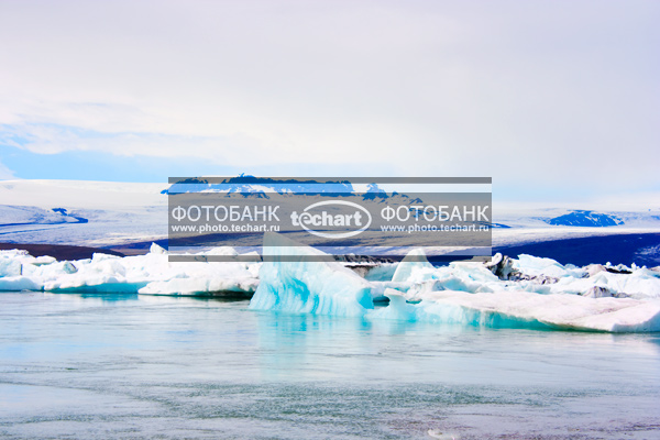Исландия. Ледник. Озеро / Природа / реки и озера