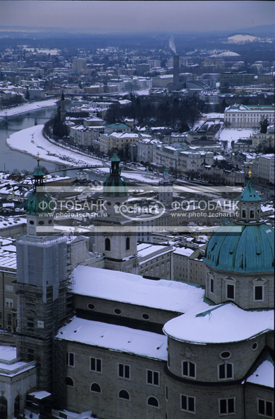 Австрия.Зальцбург.Панорама / Город, архитектура / архитектура и скульптура