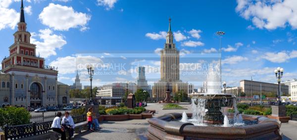 Россия. Москва. Сталинские высотки. Гостиница Ленинградская / Город, архитектура / городской пейзаж