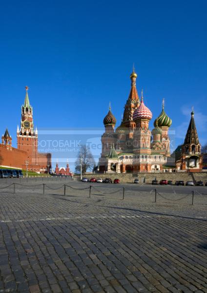 Россия. Москва. Красная площадь. Покровский собор. Храм Василия Блаженного / Город, архитектура / городской пейзаж