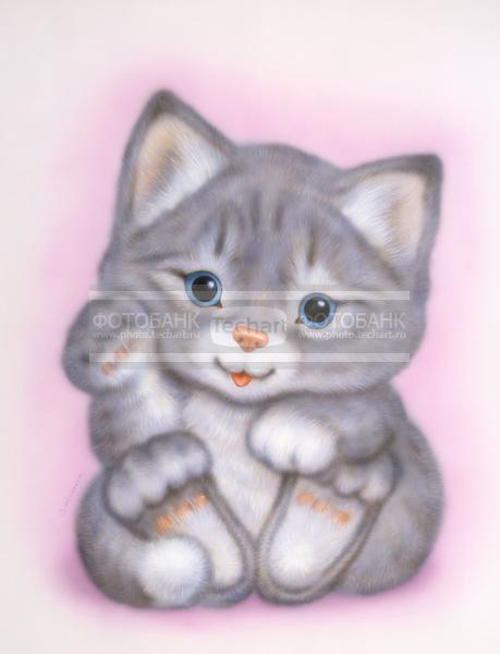 Графика. Акрил. Котенок / Арт / Графика
