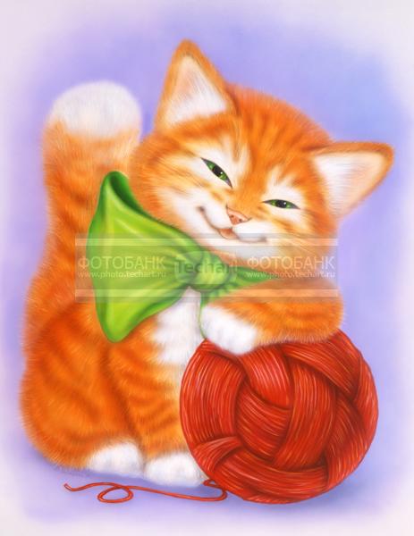 Графика. Акрил. Котенок / Арт / Графика