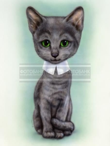 Графика. Акрил. Котенок / Арт / Графика