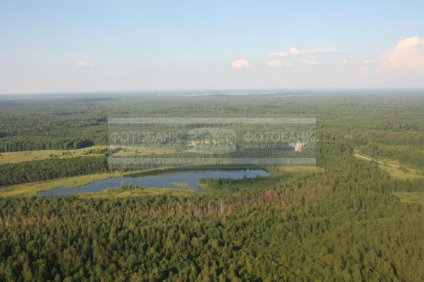 Московская область. Вид на лес и озеро / Природа / леса и поля