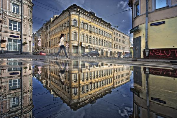 Москва. Улица Сретенка / Город, архитектура / городской пейзаж