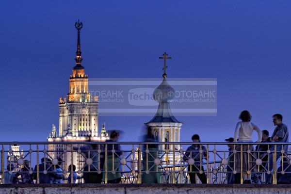 Москва. Сталинские высотки / Город, архитектура / городской пейзаж