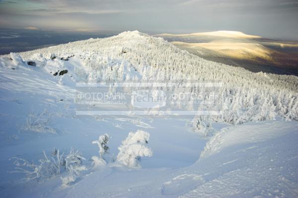 Россия. Челябинская область. Горы Таганай. Зима. Снег. Лес / Природа / зимний пейзаж