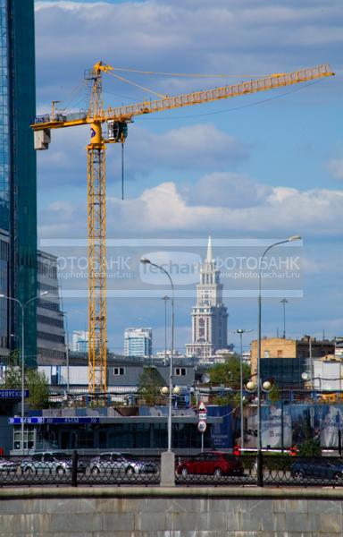 Россия. Москва. Московский международный деловой центр Москва-Сити. Стройка.  / Город, архитектура / городской пейзаж