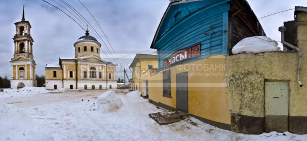 Россия. Церковь Ильи Пророка. Город Торжок.  / Город, архитектура / городской пейзаж