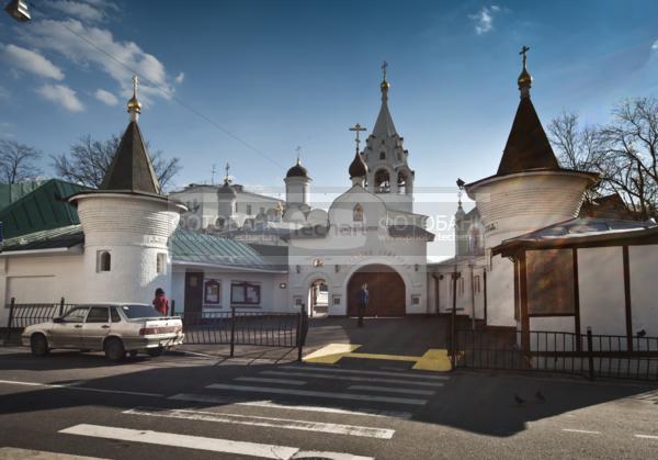 Россия. Москва. Храм Никиты Мученика на Швивой горке за Яузой (Афонское подворье). Православный храм. / Город, архитектура / архитектура и скульптура