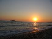 закат на море