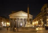 Италия. Рим. Пантеон. Ночной вид. Italy. Rome. Pantheon. Night view.