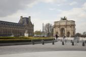 Франция. Париж. Лувр. Триумфальная арка Карузель. France. Paris. Louvre. Arc de Triomphe du Carrousel.