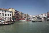 Италия. Венеция. Большой канал. Мост Риальто. Гондола. Italy. Venice. Grand Canal. Rialto Bridge. Gondola. Italia. Venezia.