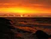 Закат на  Белом море. Россия