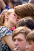 Целующиеся влюбленные. Поцелуй