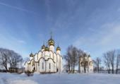 Россия. Золотое Кольцо. Переславль-Залесский. Никольский женский монастырь. Никольский собор. Russia. Golden Ring. Pereslavl-Zalesskiy. Nikolskiy monastery.