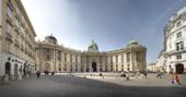 Европа. Австрия. Вена. Дворец  Хофбург. Hofburg Heldenplatz