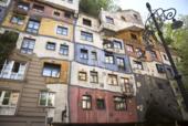 Европа. Австрия. Вена. Жилой дом. Хундертвассер. Hundertwasser