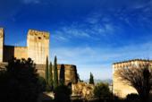 Европа. Испания. Гранада. Альгамбра,  Alhambra. Стены крепости