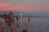 Швейцария. Женева. Маяк Женевского озера. Lac Leman