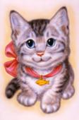 Графика. Акрил. Котенок