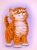 Графика. Акрил. Котенок